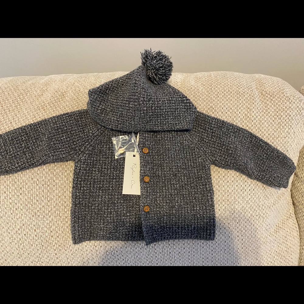 Rylee & Cru Pom Pom Hooded Sweater